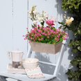 thumbnail image 6 of Morttic 8 Bundles Artificial Flowers, Fake Artificial Greenery UV Resistant No Fade Faux Plastic Plants for Wedding Bridle Bouquet Indoor Outdoor Home Garden Kitchen Office Table Vase(Pink), 6 of 6