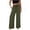 Army Green, variant on Tqcoqu Linen Pants for Women Casual Summer Drawstring Elastic Waist Trousers Pockets Petite Fashion Straight Pants Lounge,Army Green Women's S-XXL