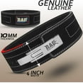 thumbnail image 2 of RadUltimate Leather Weight Lifting Belt, 10mm Thick, Adjustable Lever Buckle, Black, L, 2 of 5