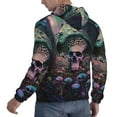 thumbnail image 6 of Cauagu Forest Mushroom Skull for Men's Pullover Hooded Sweatshirt Athletic Casual Hoodie Aautumn Hoodie Sweatshirt for Men Pullover Casual Hooded Sweatshirt-XX-Large, 6 of 7