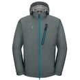 thumbnail image 5 of Little Donkey Andy Men's High-Performance Waterproof Rain Jacket Ultra Lightweight Outdoor Rain Coat Shell for Golf Grey L, 5 of 7