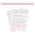 thumbnail image 5 of Photography and Video Release Form  50 Pack  8.5 x 11" A1 Forms  Photography Supplies  Cosmetologist Supplies  Minimalist White & Pink Design, 5 of 6