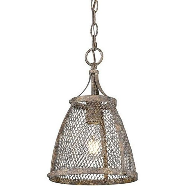 Golden Lighting 7019-M1L PR Pendentif en Rouille de Galets