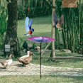 thumbnail image 2 of Aodebiao **Repas pour Oiseaux à Hauteur Rétractable, Station de Bain pour Oiseaux de Jardin Réglable avec Support de Sol, Décor de Patio Extérieur en Fer Résistant à la Rouille pour Oiseaux Sauvages, Nettoyage Facile** \n(字符符): 194,➧合纪 Maskred心, 2 of 5