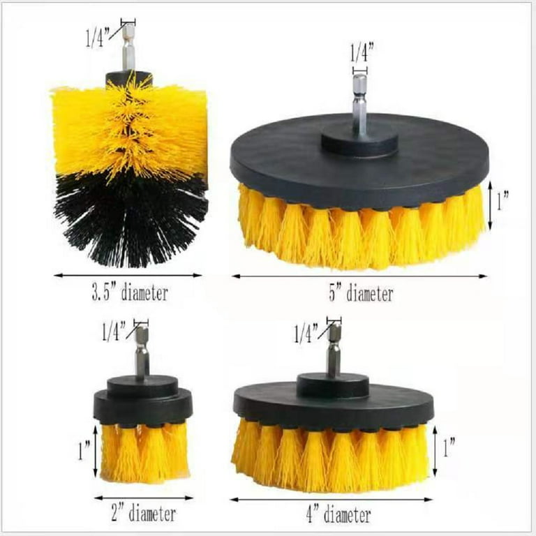 22 Pcs Drill Brush Attachment Set, Bathroom Surfaces Tub, Tile and