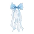 thumbnail image 3 of Qopobobo Baby Girl Headbands Baby Headbands Soft Nylon Hairbands with Bows Girls Hair Accessories for Newborn Infant Toddler Kids Handmade Sky Blue,1-13 Years, 3 of 4