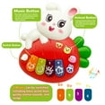 thumbnail image 2 of Baby Piano Toy Electronic Keyboard with Animals Sounds, Musical Toys for Babies 12M+(Rabbit), 2 of 8