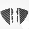 thumbnail image 2 of Real Bright Soft Car Interior Carbon Fiber Sticker Decoration8Pcs Carbon Fiber Side Dashboard Front Slot Cover For Sticker Tesla Model YAuto Car Protection Interior Accessories, 2 of 8