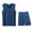 Mens 2 Piece Outfits Sets Navy, variant on L-5X Plus Size Silk Pajama Sets for Men Big & Tall Loungewear Short Outfits Lightweight Solid Stretchy Tank Tops and Shorts Workout Suits
