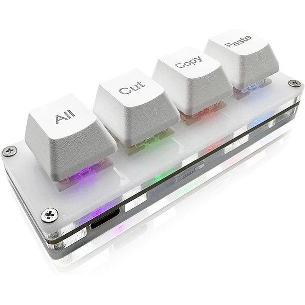 shiyou-Mini 4-Key Select-All Cut Copy Paste Macro Pad Ctrl A X C V ...