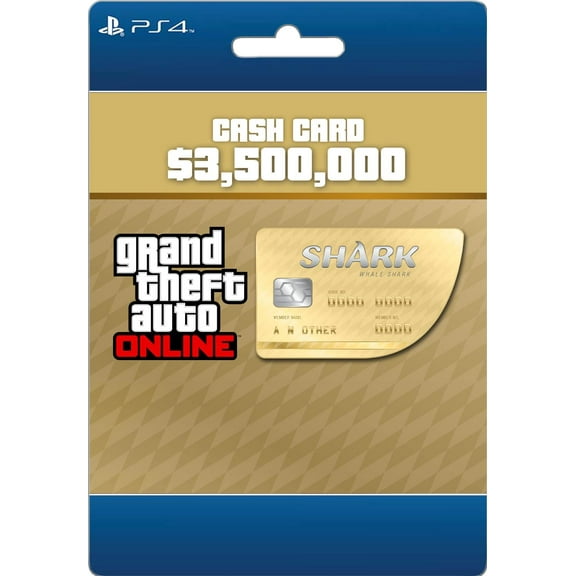 Rockstar Games GTA V Whale Shark Card PS4 (Email Delivery)