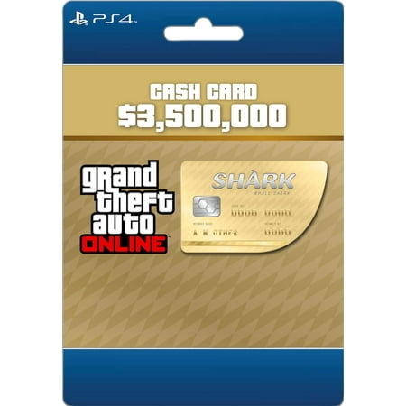 Rockstar Games GTA V Whale Shark Card PS4 (Email (Best Playstation 4 Platform Games)