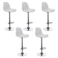 thumbnail image 1 of Banco Silla De Comedor Giratorio Respaldo Set 5pzs Cafeteria blanco, 1 of 7
