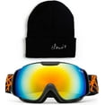 thumbnail image 2 of Cloud 9 - Professional Kids Boys and Girls Snow Goggles "Vulture" Anti-Fog Dual Lens UV400 Protection with Matching Color Beanie, 2 of 5