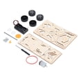 thumbnail image 2 of Kits de modelos de coches de Madera Bling Bling coches de carreras 4WD rompecabezas de construcción, 2 of 12