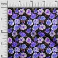 thumbnail image 1 of oneOone Tissu Polyester Lycra Violet Floraux Projets de Couture Tissu Imprimé au Mètre 56 Pouces de Large, 1 of 4