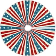 thumbnail image 1 of FMSHPON American Flag Tree Skirt Independence Day Xmas Christmas Tree Skirt Stand Mat for Holiday Party Decoration Indoor Outdoor 36 inches, 1 of 6