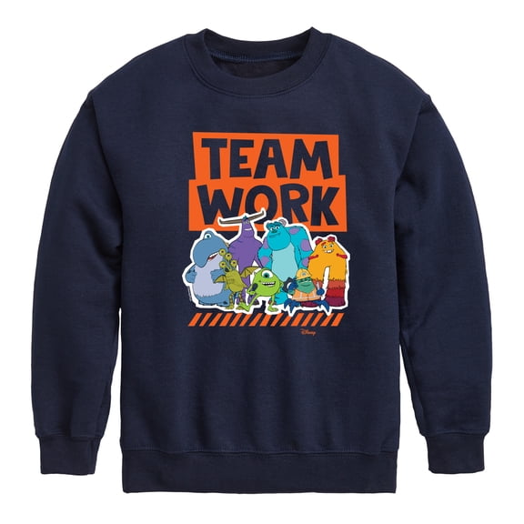 Monsters Inc. - Teamwork - Toddler & Youth Crewneck Fleece Sweatshirt