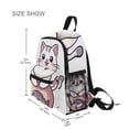 thumbnail image 3 of FORMRS School Backpack with Front Zippered Pocket 12" Student Travel Daypack, White Cute Cat, 3 of 6