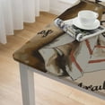 thumbnail image 5 of BANET Square Tablecloth with Prints, Anti-Wrinkle and Table Cloth for Kitchen/Home Decoration white, 5 of 8