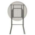 thumbnail image 4 of Flash Furniture Round Granite White Plastic Bar Height Folding Table, 4 of 8