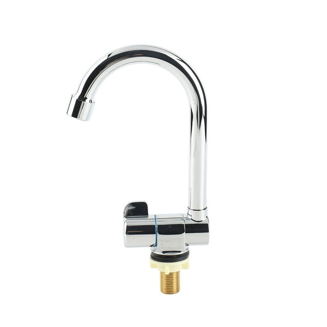 Motorhome Rotating RV Faucet Deck Wall Mounted Kitchen Faucet for Recreational Vehicle Motorhome Travel Trailer