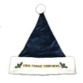 thumbnail image 2 of USA Navy Christmas Santa Hat, Blue, 2 of 2