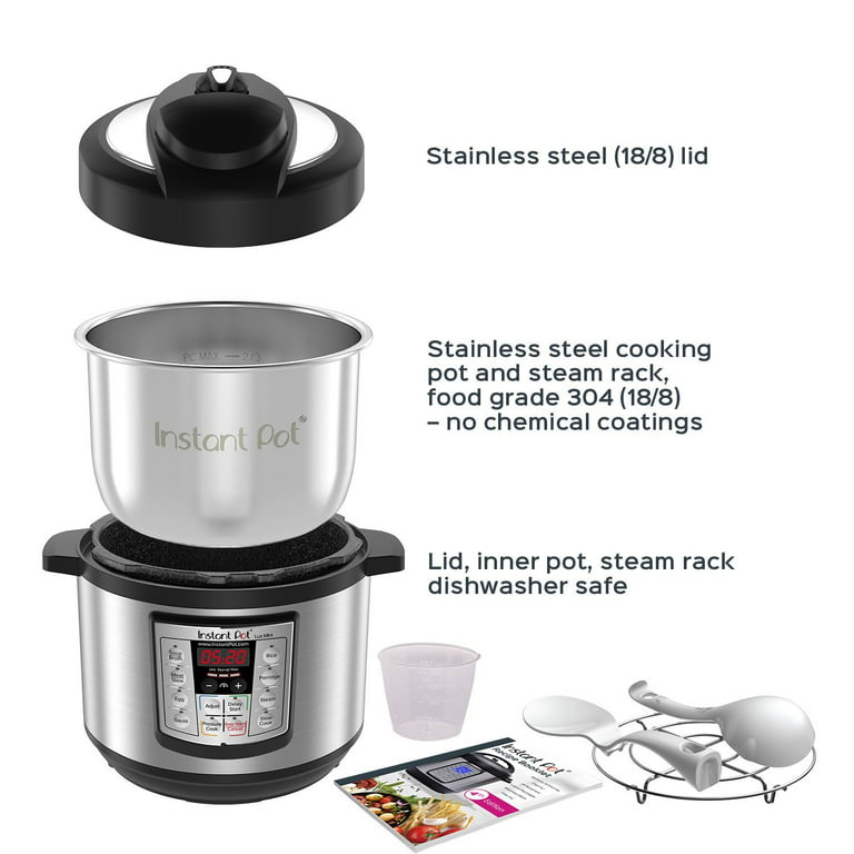 prepAmeal 3 Quart Pressure Cooker 8 IN 1 Multi Use Programmable Instant  Cooker Electric Pressure Pot with Slow Cooker, Rice Cooker, Steamer, Sauté