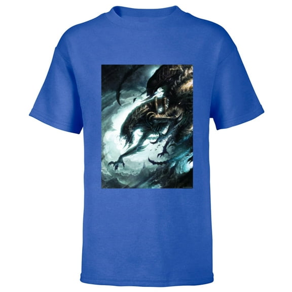 Alien 45th Anniversary Mutant Xenomorph Graphic Novel Art - Short Sleeve T-Shirt for Kids - Customized-Royal