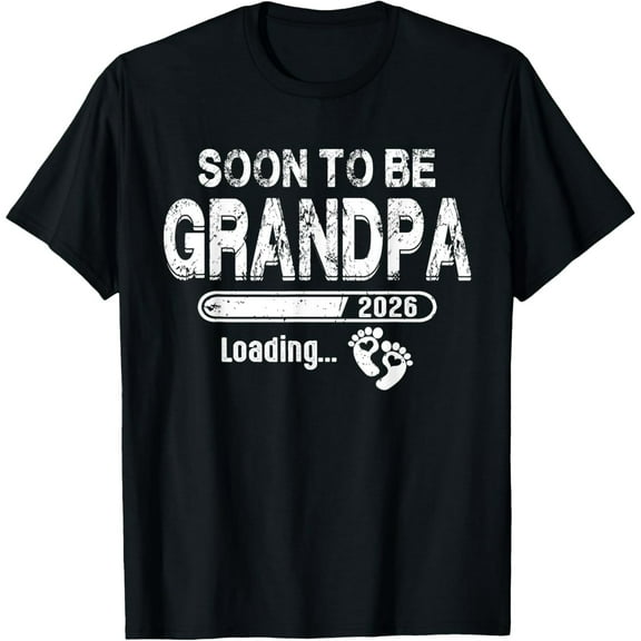 Playful Comfort Tee - Mens Soon To Be Grandpa 2026 Promoted to Grandpa 2026 T-Shirt