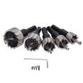 thumbnail image 1 of High quality 5pc High Speed Steel Hole Saw 16-30mm Hole Saw (Silver), 1 of 5