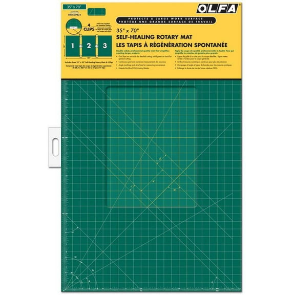 Olfa 35" x 70" Continuous Grid Mat Set #RM-CLIPS/3