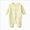 O161-Yellow, variant on 12-18 Months Newborn Baby Boy Girl Cute Romper Infant Button Letter Graphic Long Sleeve Jumpsuit Spring Fall Outfit Clothes