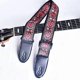 thumbnail image 4 of Red Pattern Fashion Printed Acoustic Electric Guitar Strap, 4 of 5