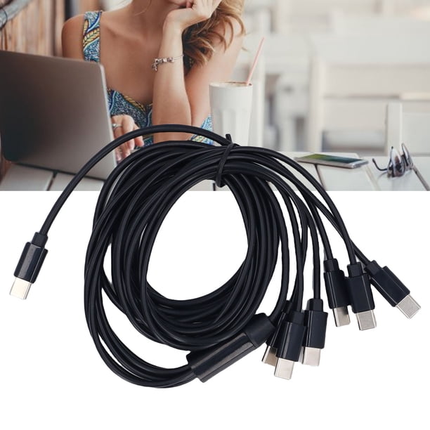 Cable Del USB C Al USB C, Carga Rápida 6 En 1 Tipo Cable De C Para Teléfonos