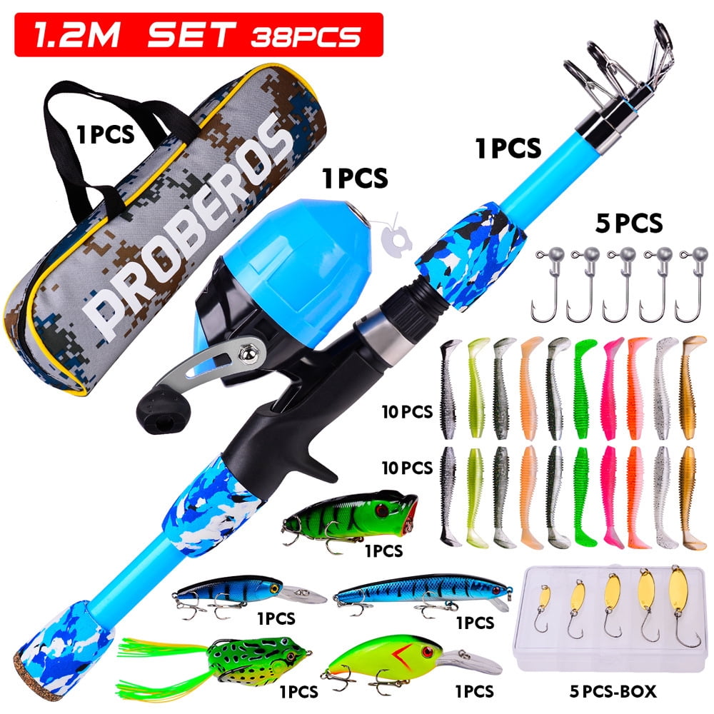 Generic Kids Fishing Pole for Kids Ages 5-12 Telescopic Fishing Rod and  Reel Combo Spinning Children Child Fishing Rod for Saltwater 165cm  Fiberglass @ Best Price Online