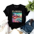 thumbnail image 6 of Vibrant Florida State Flamingo T-Shirt, Miami Beach Souvenir and Coastal Tee, 6 of 6