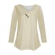 thumbnail image 5 of Camiseta de manga corta con cuello en V para mujer: top con estampado «Love», poliéster, tallas S-XXXL, tallas EE. UU./Reino Unido/UE, informal/para todas las estaciones, 5 of 5