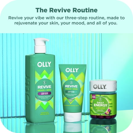 OLLY BRIGHTBody Scrub Exfoliates & Repairs Skin Barrier Neroli Dew, 6 oz