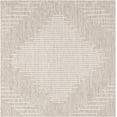 thumbnail image 2 of Unique Loom Outdoor Modern Collection Area Rug - Tambor (6' 1" Square Gray/Ivory), 2 of 6