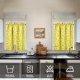 thumbnail image 4 of Kitchen Curtains 36 Inch Short - 3 Panel Set Lemon Print, Rod Pocket Window Curtains 100% Polyester, Cute Fruit Valance for Farmhouse, Cafe, Living Room, Bedroom, Easy Wash, 4 of 6