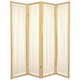 thumbnail image 3 of Oriental Furniture 72'' x 56'' Helsinki Shoji 4 Panel Room Divider, 3 of 4