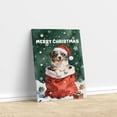 thumbnail image 3 of Santa Surprise Gift Australian Shepherd Merry Cheerful Christmas Vertical Matte Canvas Poster Aussie Dog Lover Gifts Wall Art Home Decor - 12021, 3 of 5