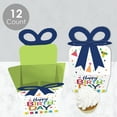 thumbnail image 3 of Big Dot of Happiness Cheerful Happy Birthday - Square Favor Gift Boxes - Colorful Birthday Party Bow Boxes - Set of 12, 3 of 8