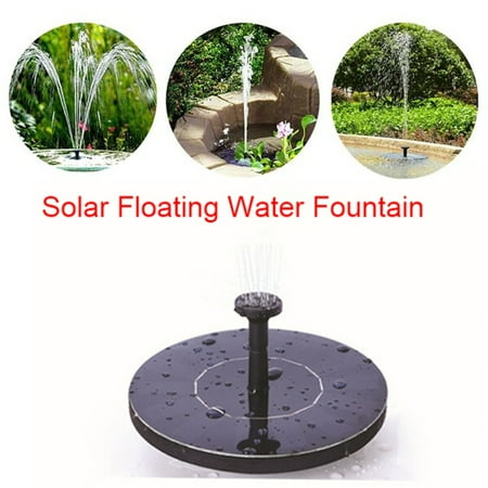 Solar Powered Floating Water Fountain Garden Pool Pond Mini Water Pump With 4 Spraying Heads for Ponds Waterfalls Bird