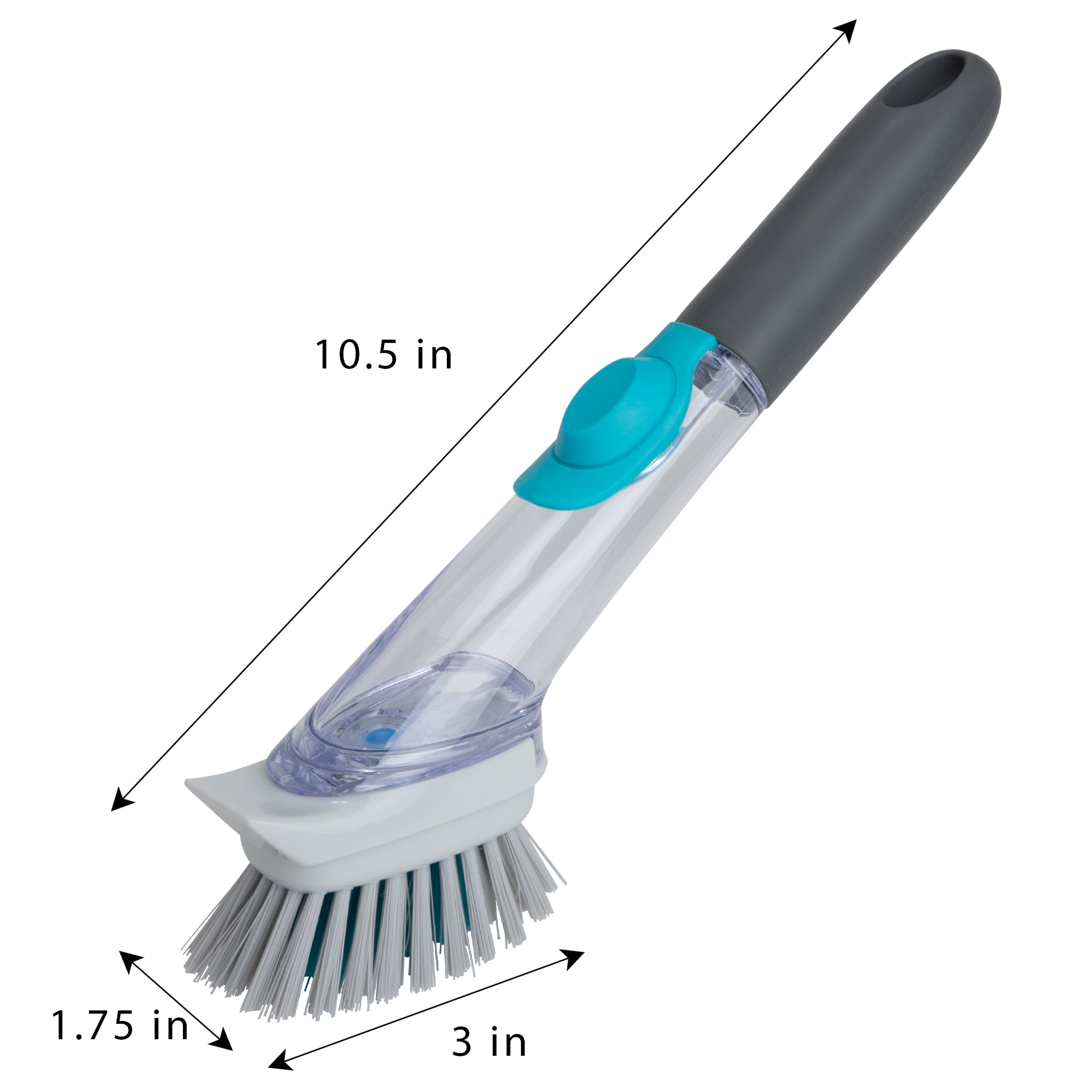 LIGHTSMAX Polypropylene Dish Brush with Soap Dispenser in the