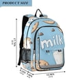 thumbnail image 2 of FORMRS School Backpack 17" Student Travel Bag with Laptop Compartment, Milk and Cookies, 2 of 7