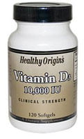 Healthy Origins D-3 10000iu Vitamin D3 10,000IU X 120 Softgel 