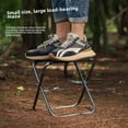 thumbnail image 2 of Tabouret de Camping Pliable en Alliage d'Aluminium Léger de Qualité Supérieure – Chaise Portable Robuste pour la Pêche en Plein Air, la Randonnée, les Voyages et l'Entraînement, Conception Compacte Gain de Place, Construction Robuste, Doré (Grand, 2 of 6