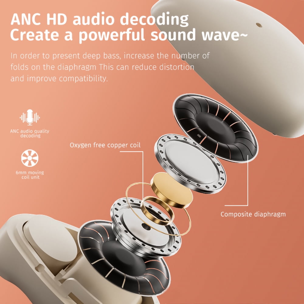 Invisible Sleep Earbuds Comfortable Noise Blocking, Sleep Headphones for Side Sleepers, Bluetooth Wireless Open Ear Headphones for Sleeping,Running,Driving,Hiking,Cycling